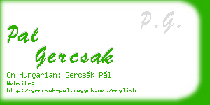 pal gercsak business card