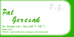 pal gercsak business card